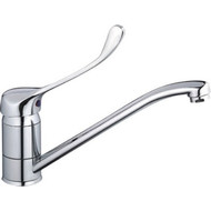 Смеситель для кухни с локтевой (хирургической) ручкой Haiba HB4254 фото 