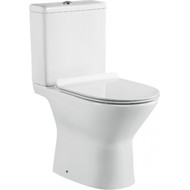 Унитаз-компакт безободковый Sole Omega с крышкой микролифт фото 