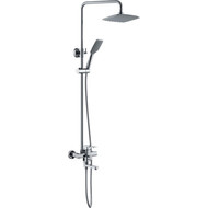 Душевая стойка с поворотным изливом Haiba HB2402 хром фото 