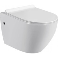 Унитаз подвесной безободковый Sole Pandora 2 с крышкой микролифт, Цвет производителя: белый фото 