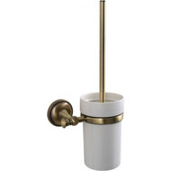 Ершик для унитаза Fixsen Alfa GR-9513, цвет античная латунь фото 