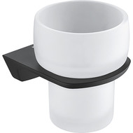 Стакан для зубных щеток WasserKraft Elbe K-7228, цвет чёрный фото 