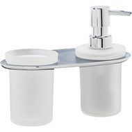 Дозатор для жидкого мыла со стаканом WasserKraft Kammel K-8389 фото 