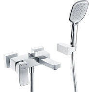 Смеситель для ванны WasserKraft Aller 1061WHITE, белый/хром фото 