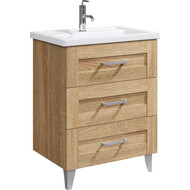 Тумба напольная с раковиной Aqwella Фостер 70 см FOS01073DS, дуб сонома фото 