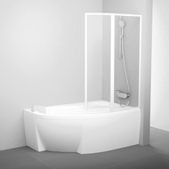 Шторка для ванны Ravak Supernova VSK2 Rosa 150 76P8010041 R белый/rain фото 