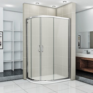 Душевое ограждение Bas Infinity R-120-G-CH 120х80 см, хром/матовое фото 