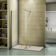 Душевая перегородка Bas Walk In SP-140-C-CH 140 см хром/прозрачное фото 