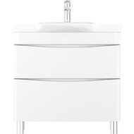 Тумба напольная с раковиной Am.Pm Like 80 см M80FSX0802WG, белый глянцевый фото 