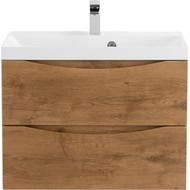 Тумба подвесная с раковиной BelBagno MARINO-600-2C-SO-RN-P 60 см, Rovere Nature фото 