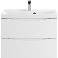 Тумба подвесная с раковиной BelBagno MARINO-600-2C-SO-BO-P 60 см, Bianco Opaco фото 