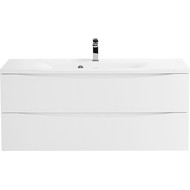 Тумба подвесная с раковиной BelBagno MARINO-1200-2C-SO-BO-P 120 см, Bianco Opaco фото 