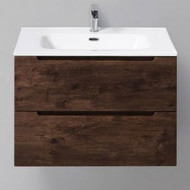 Тумба подвесная с раковиной BelBagno ETNA-700-2C-SO-RW-P 70 см, Rovere Moro, Цвет фасада: Rovere Moro фото 