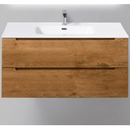 Тумба подвесная с раковиной BelBagno ETNA-1000-2C-SO-RN-P 100 см, Rovere Nature, Цвет фасада: Rovere Nature фото 