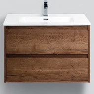 Тумба подвесная с раковиной BelBagno KRAFT-700-2C-SO-RT 70 см, Rovere Tabacco фото 