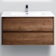 Тумба подвесная с раковиной BelBagno KRAFT-900-2C-SO-RT 90 см, Rovere Tabacco фото 