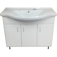 Тумба напольная с раковиной Стиль Коралл-100 см, белый фото 