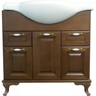 Тумба напольная с раковиной Стиль Пандора 80 см, орех фото 