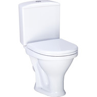 Унитаз-компакт Santeri Вест 1.P201.8.S00.00B.F с крышкой полипропилен фото 