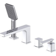 Смеситель для ванны Timo Torne 4330/00-16Y, хром/белый фото 