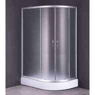 Душевое ограждение Loranto CS-827AL 120х80 см, хром/матовое фото 