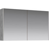 Зеркало-шкаф Aqwella 5 Stars Mobi 100 см MOB0410/MOB0717BS, бетон светлый фото 