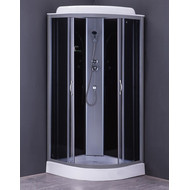 Душевая кабина Loranto CS-6681G 80х80 см, хром/тонированное фото 