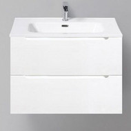 Тумба подвесная с раковиной BelBagno ETNA39-700/390-2C-SO-BL-P 70 см, Bianco Lucido, Цвет фасада: Bianco Lucido фото 