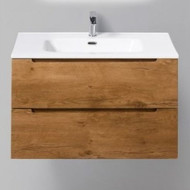 Тумба подвесная с раковиной BelBagno ETNA39-800/390-2C-SO-RN-P 80 см, Rovere Nature, Цвет фасада: Rovere Nature фото 