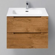 Тумба подвесная с раковиной BelBagno ETNA39-600/390-2C-SO-RN-P 60 см, Rovere Nature, Цвет фасада: Rovere Nature фото 