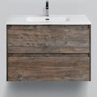 Тумба подвесная с раковиной BelBagno KRAFT 39-500/390-2C-SO-PP 50 см, Pino Pasadena фото 