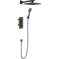 Душевая система для душа с термостатом Timo Tetra-Thermo SX-0179/03SM, черный фото 
