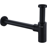 Сифон для умывальника WasserKraft A094, черный фото 