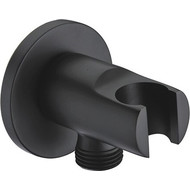 Шланговое подсоединение с держателем WasserKraft Elbe A083, черный фото 