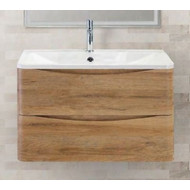 Тумба подвесная с раковиной BelBagno ACQUA-800-2C-SO-RR 80 см, Rovere Rustico, Цвет фасада: Rovere Rustico фото 