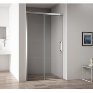 Душевая дверь Cezares Duet-Soft BF-1 140 см (стекло 8 мм), хром/прозрачное фото 