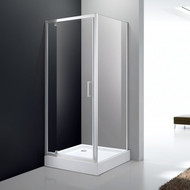 Душевое ограждение Cezares 100х100 см MOLVENO-A-1-100-C-Cr-IV , хром/прозрачное фото 