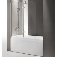 Шторка для ванны Cezares Eco V-21 120 см, хром/прозрачное фото 
