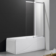 Шторка для ванны Cezares Slider VF-11 100 см, хром/прозрачное фото 