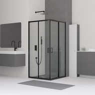 Душевое ограждение RGW CL-34B 80х80 см 32093488-14, черный/прозрачное фото 