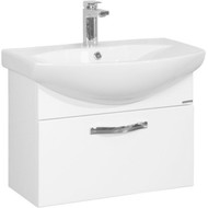 Тумба подвесная с раковиной Акватон Ария 65 см 1A1340K0AA010, белый фото 