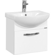 Тумба подвесная с раковиной Акватон Ария 50 см 1A1403K0AA010, белый фото 