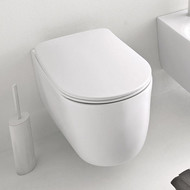 Унитаз подвесной безободковый Kerasan Nolita 531430, белый матовый фото 