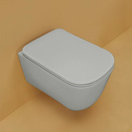 Унитаз подвесной безободковый Kerasan Tribeca 511459, серый матовый фото 