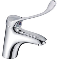 Смеситель для раковины с локтевой (хирургической) ручкой Haiba HB1054 фото 