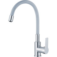 Смеситель для кухни Haiba HB70112-3, хром/серый фото 