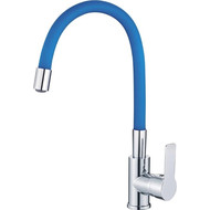 Смеситель для кухни Haiba HB70112-4, хром/синий фото 