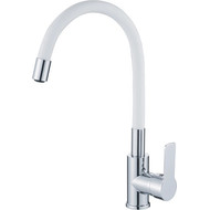 Смеситель для кухни Haiba HB70112-8, хром/белый фото 