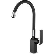 Смеситель для кухни Haiba HB73548-7, хром/черный фото 