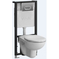 Унитаз подвесной с инсталляцией Vitra NORMUS 9773B003-7203 5 в 1 фото 